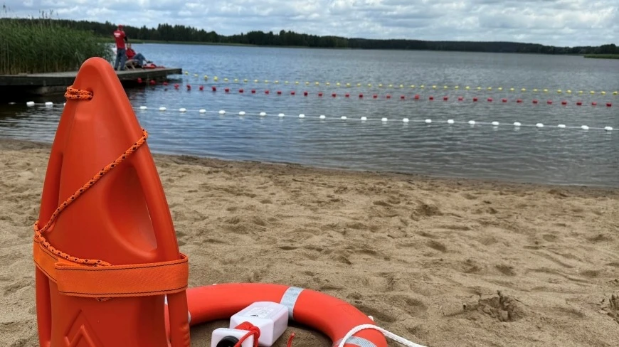 Plaża gminna w Pasymiu.