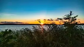 Zachód słońca nad jeziorem Kirsajty, wrzesień 2021 r. - zdjęcie 14