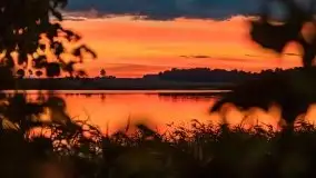 Zachód słońca nad jeziorem Kruklin, piękne te wrześniowe Mazury - zdjęcie 23
