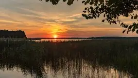 Ognisty zachód przy porcie Ognisty Ptak, jezioro Święcajty - zdjęcie 35