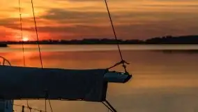 Ognisty zachód przy porcie Ognisty Ptak, jezioro Święcajty - zdjęcie 37