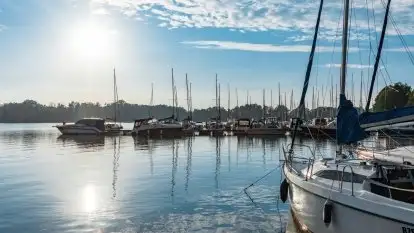 Port Sztynort na początku października 2021 r.