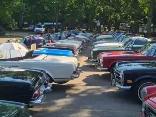 Niezwykłe modele Mercedesa pojawiły się na Mazurach