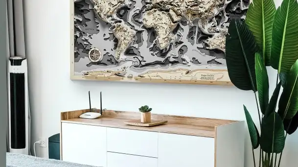 Drewniane mapy morskie i Mazur od Pracowni Twórczej Avocado - zdjęcie 8