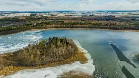 Wyspa Wydmińska i jezioro Wydmińskie, końcówka zimy 2023 r. - zdjęcie 17