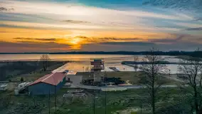 Zachód słońca nad jeziorem Mamry, plaża miejska w Węgorzewie - zdjęcie 27