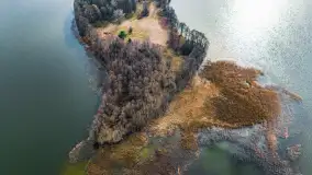 Mix marcowych ujęć Mazur z lotu ptaka - zdjęcie 7