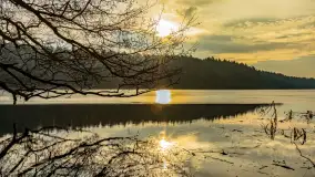Wschód słońca nad jeziorem Tyrkło, marzec 2023 r. - zdjęcie 3