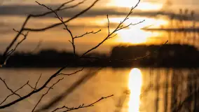 Wiosenny zachód słońca nad jeziorem Dejguny - zdjęcie 18