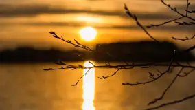 Wiosenny zachód słońca nad jeziorem Dejguny - zdjęcie 36