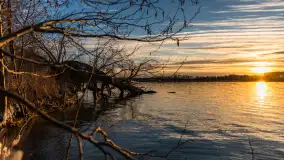 Wiosenny zachód słońca nad jeziorem Dejguny - zdjęcie 9