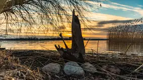 Wiosenny zachód słońca nad jeziorem Dejguny - zdjęcie 15