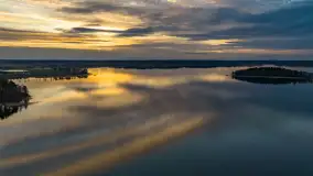 Wiosenny zachód słońca nad jeziorem Dejguny - zdjęcie 49