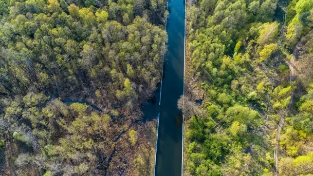 Kanał Niegociński na zdjęciach z drona, maj 2023 r. - zdjęcie 6