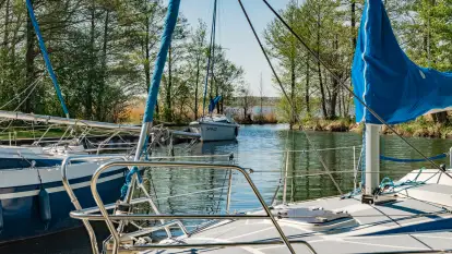 Port Kal Rybaczówka na jeziorem Mamry, maj 2023 r.