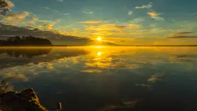 Wschód słońca nad jeziorem Dobskim, listopad 2023 r. - zdjęcie 16