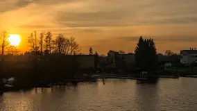 Zachód słońca w Mikołajkach, luty 2024 r. - zdjęcie 6