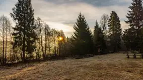 Wschód słońca nad jeziorem Wydmińskim, luty 2024 r. - zdjęcie 21