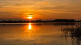 Zachód słońca nad jeziorem Tajty, marzec 2024 r. - zdjęcie 11