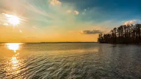 Jezioro Dargin przed zachodem słońca, marzec 2024 r. - zdjęcie 24