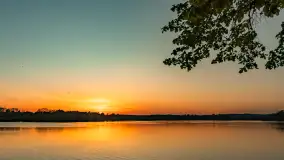 Zachód słońca nad jeziorem Ełckim w Ełku, maj 2024 r. - zdjęcie 11