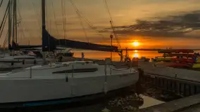 Wschód słońca nad jeziorem Niegocin, AZS Wilkasy, maj 2024 r. - zdjęcie 21