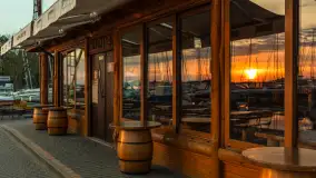 Wschód słońca nad jeziorem Niegocin, AZS Wilkasy, maj 2024 r. - zdjęcie 5