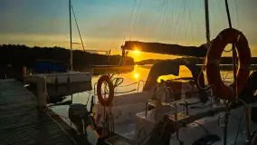 Wschody słońca w Łabędzim Ostrowiu nad jeziorem Kisajno - zdjęcie 15