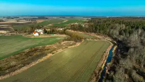 Rzeki Guber i Sajna na zdjęciach z drona, marzec 2025 r. - zdjęcie 44