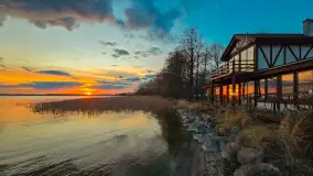 Kwietniowy zachód słońca nad jeziorem Niegocin, Bystry - zdjęcie 15