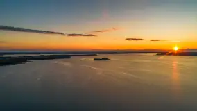 Ostatnie dzień wakacji, zachód słońca nad jeziorem Dargin - zdjęcie 5