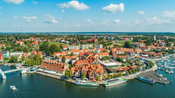 Mikołajki z lotu ptaka, wrzesień 2025 r.