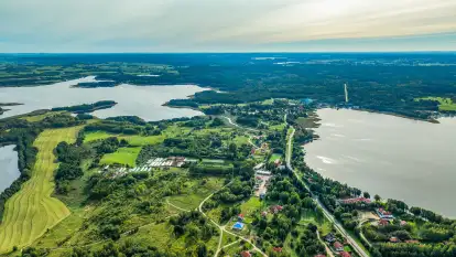Mazury z drona, kolejny MIX ujęć, październik 2025