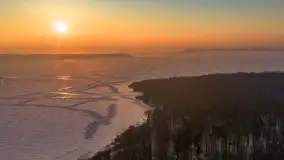 Zachód słońca w Sztynorcie z lotu ptaka, styczeń 2026 r.  - zdjęcie 24