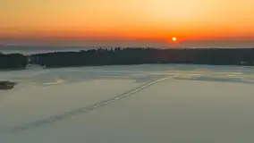 Zachód słońca w Sztynorcie z lotu ptaka, styczeń 2026 r.  - zdjęcie 25