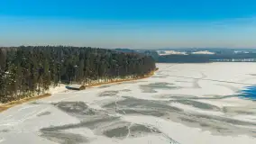 Jezioro Gołdopiwo i Brzezówka z drona, styczeń 2026 r. - zdjęcie 33