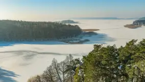 Jezioro Gołdopiwo i Brzezówka z drona, styczeń 2026 r. - zdjęcie 12