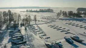 Jezioro Święcajty i przystań Nautica w Kolonii Rybackiej, wersja zimowa, styczeń 2026 .r - zdjęcie 18