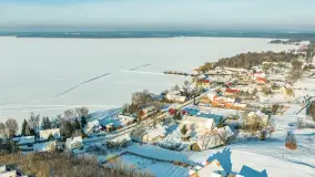 Jezioro Śniardwy i Marina Śniardwy, wersja zimowa, styczeń 2026 r. - zdjęcie 1