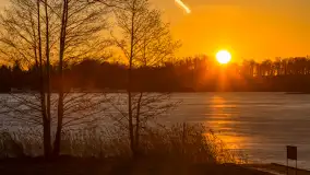 Zachód słońca nad jeziorem Kisajno, marzec 2026 r. - zdjęcie 20
