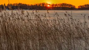 Zachód słońca nad jeziorem Kisajno, marzec 2026 r. - zdjęcie 9