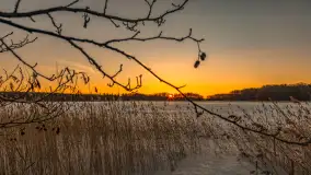 Zachód słońca nad jeziorem Kisajno, marzec 2026 r. - zdjęcie 15