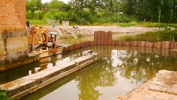 Budowa Małej Elektrowni Wodnej Ołownik-Sobiechy nad rzeką Węgorapą - zdjęcie 9