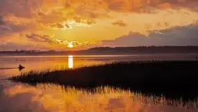 Epicki zachód słońca nad jeziorem Niegocin, luty 2020 - zdjęcie 23