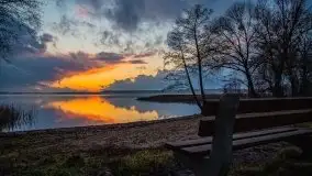 Epicki zachód słońca nad jeziorem Niegocin, luty 2020 - zdjęcie 2