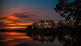Zachód słońca nad jeziorem Tajty, 29 kwietnia 2020r. - zdjęcie 14