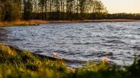 Zachód słońca nad jeziorem Ublik Wielki, maj 2020 r. - zdjęcie 8