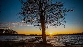 Zachód słońca nad jeziorem Ublik Wielki, maj 2020 r. - zdjęcie 26