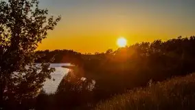 Zachód słońca widoczny z Grodzisko Święta Góra - zdjęcie 10