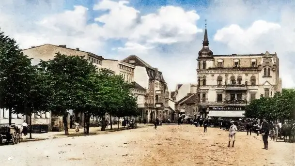 Przedwojenne pokolorowane zdjęcia Giżycka (Lötzen)